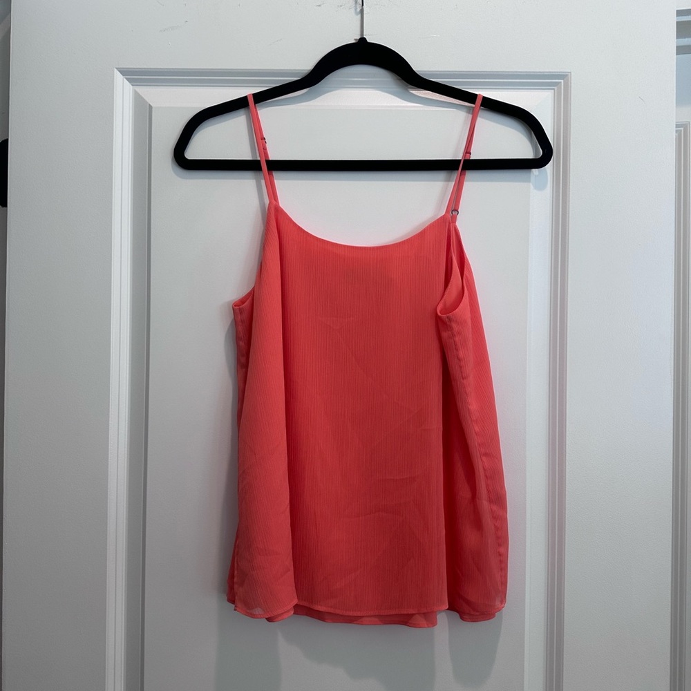 Coral Spaghetti Strap Women's Top